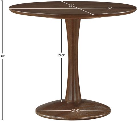Tulip Dining Table, 36"Diameter - Midcentury - Dining Tables - By ... intended for Holly Dining Table, Natural, 48" Diameter